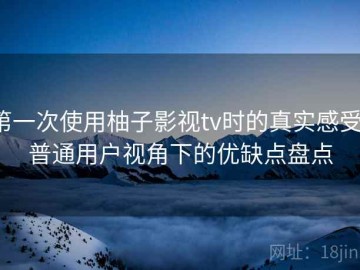 第一次使用柚子影视tv时的真实感受：普通用户视角下的优缺点盘点