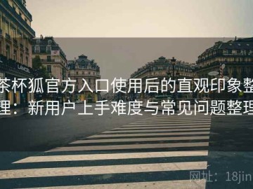 茶杯狐官方入口使用后的直观印象整理：新用户上手难度与常见问题整理