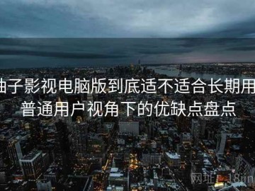 柚子影视电脑版到底适不适合长期用？普通用户视角下的优缺点盘点