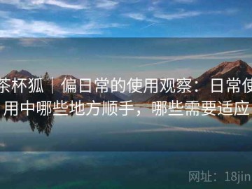 茶杯狐｜偏日常的使用观察：日常使用中哪些地方顺手，哪些需要适应