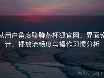 从用户角度聊聊茶杯狐官网：界面设计、播放流畅度与操作习惯分析