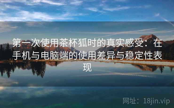 第一次使用茶杯狐时的真实感受：在手机与电脑端的使用差异与稳定性表现
